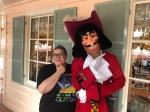 Captain Hook at Minnie and Friends breakfast at the Plaza Inn in Disneyland, Halloween Time 2018